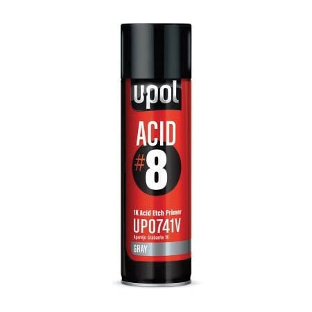 U-Pol ACID 8 ETCH PRIMER 450ML AERO PRINT VOC, Can UP0741V